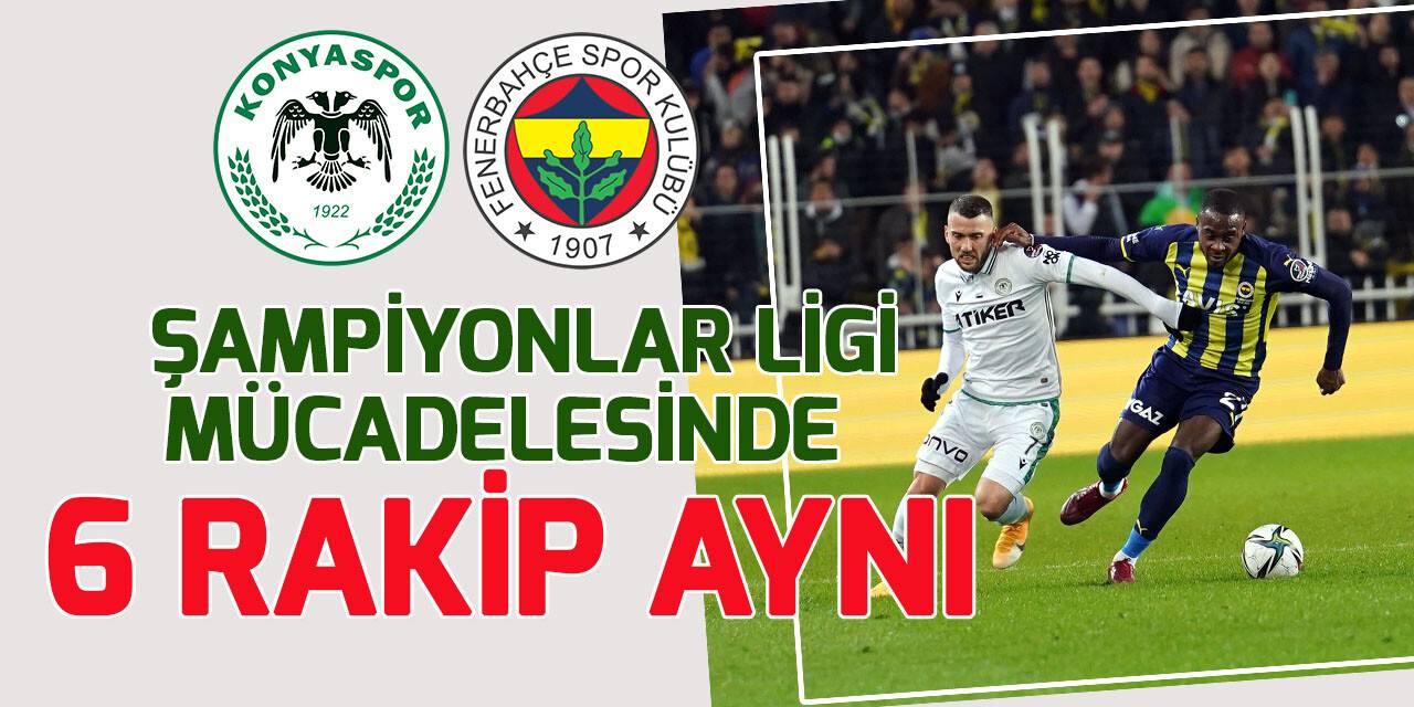 Konyaspor ve Fenerbahçe'nin fikstür benzerliği