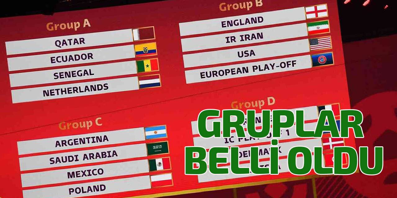 2022 FIFA Dünya Kupası’nda gruplar belli oldu