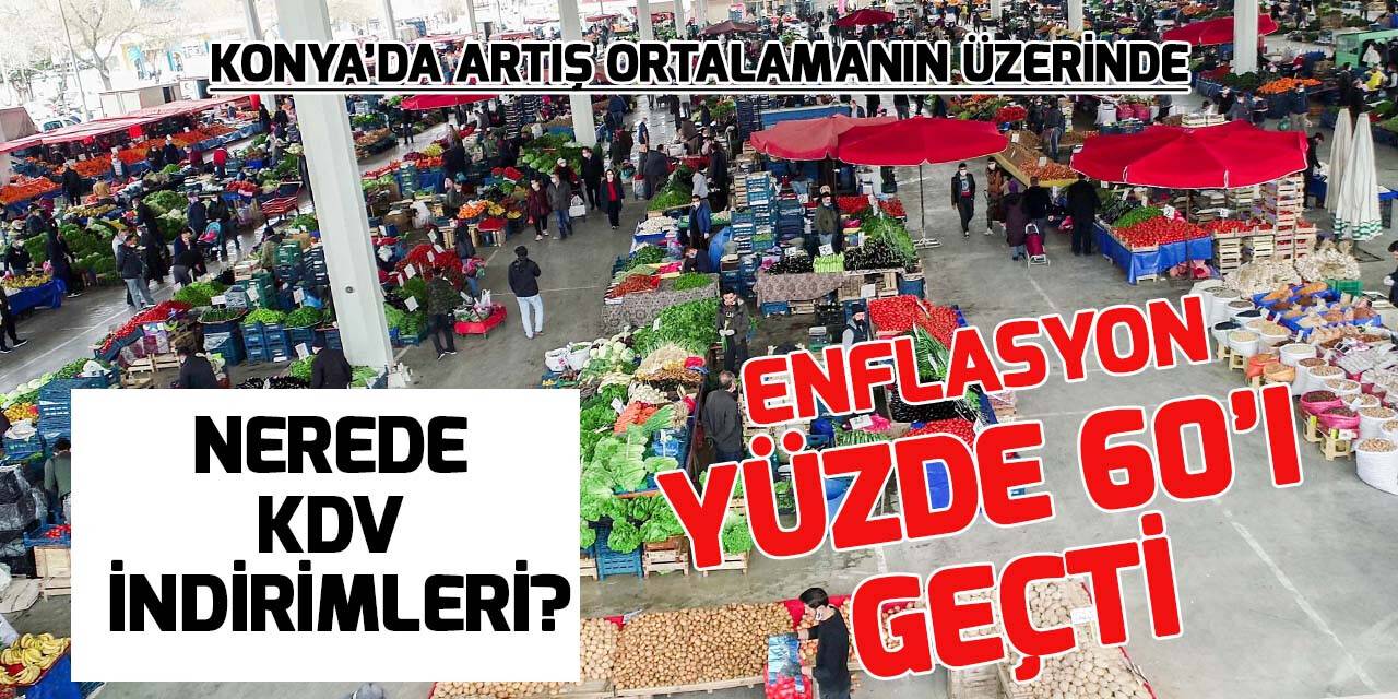 Enflasyon yüzde 60'ı geçti