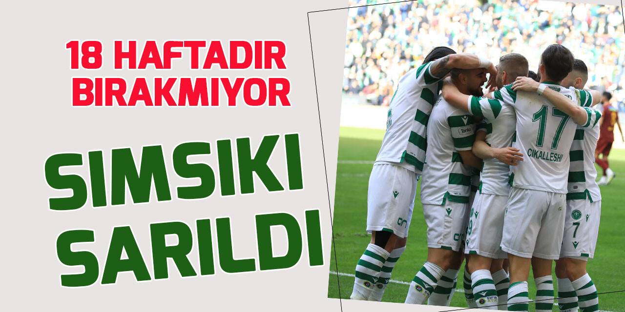 Konyaspor, 2'ncilik koltuğunu 18 haftadır bırakmıyor