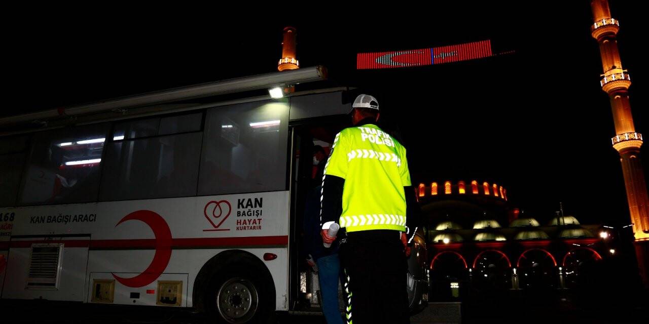 Polisten kan bağışı