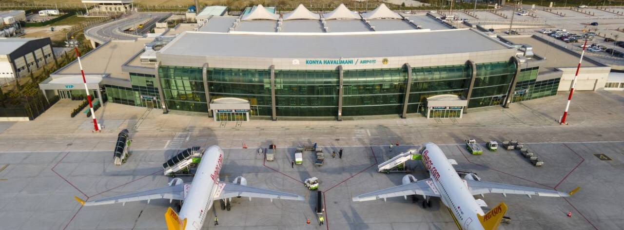 Konya'da 3 ayda 143 bin kişi hava yolunu kullandı