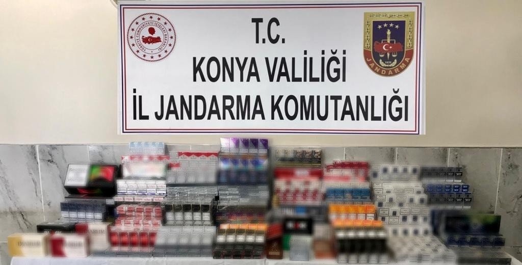 Konya’da 2 bin 763 paket kaçak sigara ele geçirildi