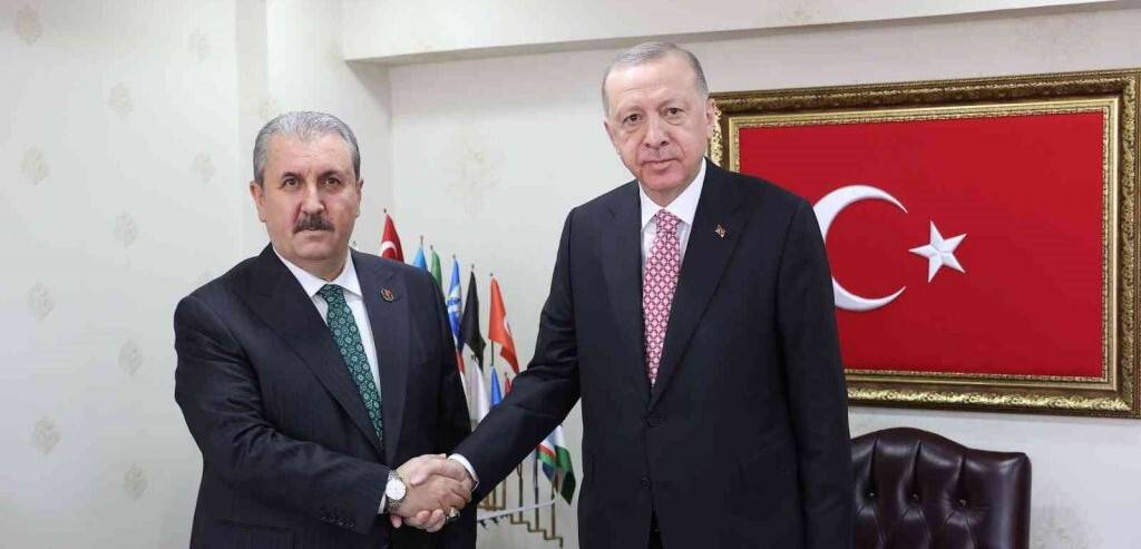 Cumhurbaşkanı Erdoğan Mustafa Destici’yi BBP Genel Merkezi’nde ziyaret etti