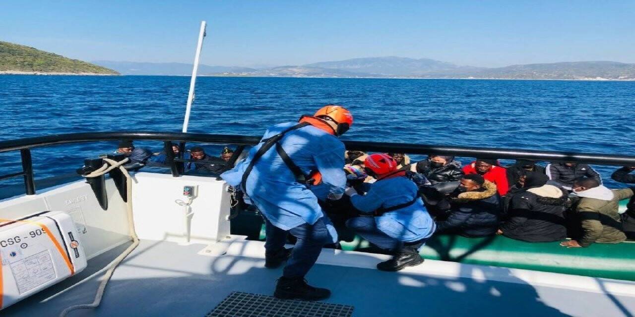 Aydın’da 67 düzensiz göçmen kurtarıldı