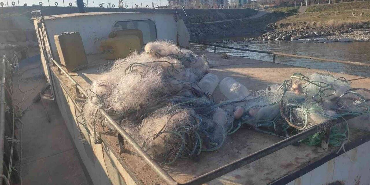 Van’da teknede bulunan uzatma ağına el konuldu