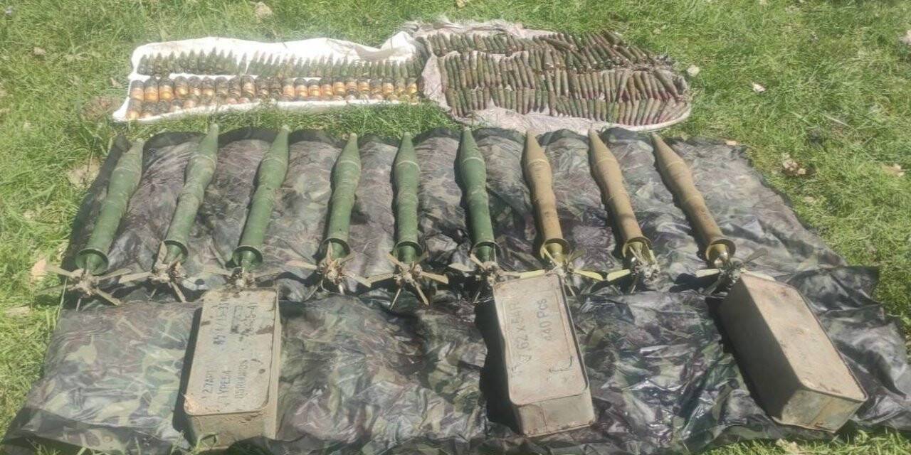 Irak’ın kuzeyinde terör örgütü PKK’ya ait çok sayıda mühimmat ele geçirildi