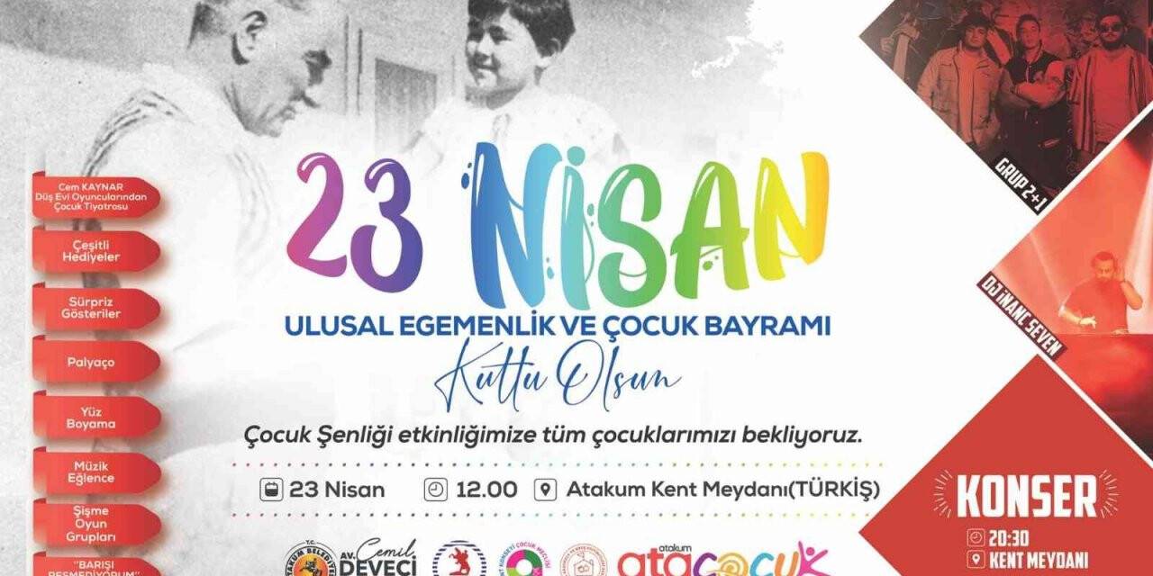 Atakum Belediyesi’nden 23 Nisan’da “Çocuk Şenliği”
