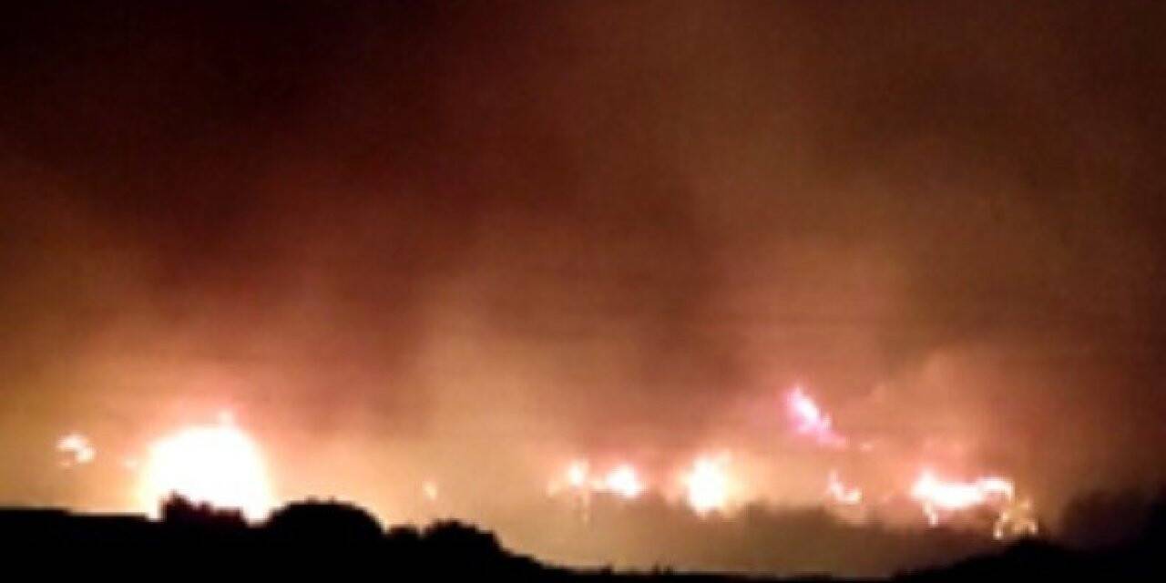 Hatay’da gece yarısı orman yangını başladı