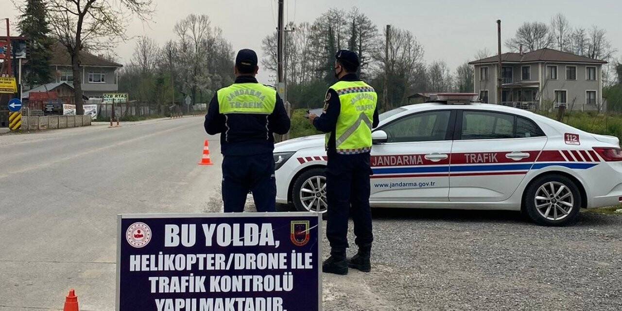 Dron tespit etti, jandarma ekipleri ceza yazdı