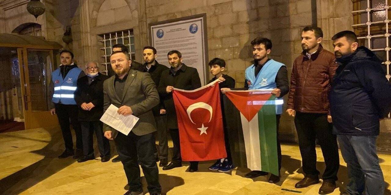 İsrail’in saldırısına Düzce’de tepki