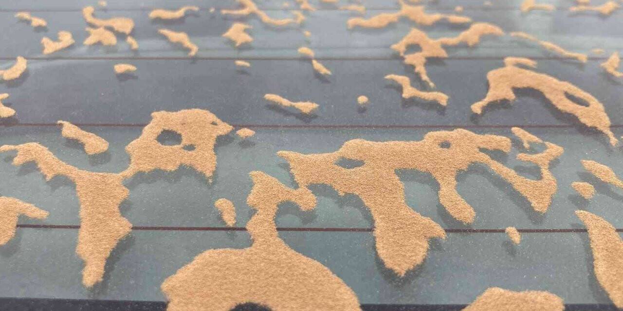 Çöl tozu Mersin’e ulaştı, araçların üzeri dikkat çekti