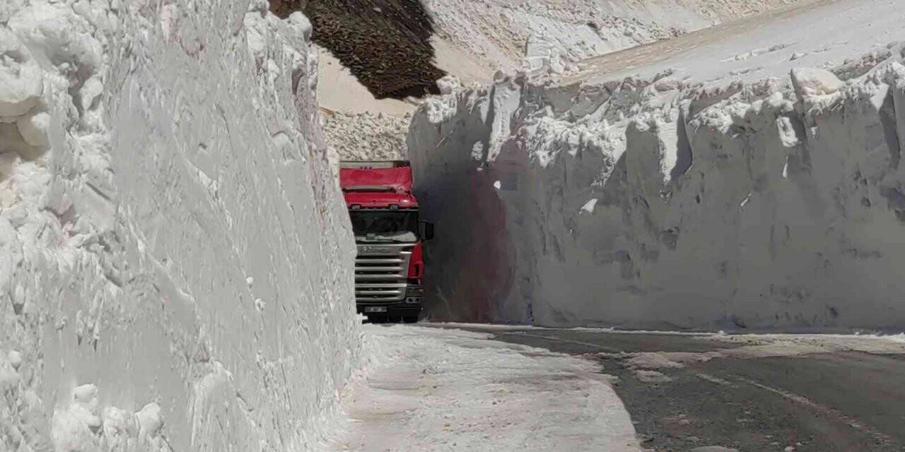Metrelerce yükseklikteki karla mücadelede mutlu son