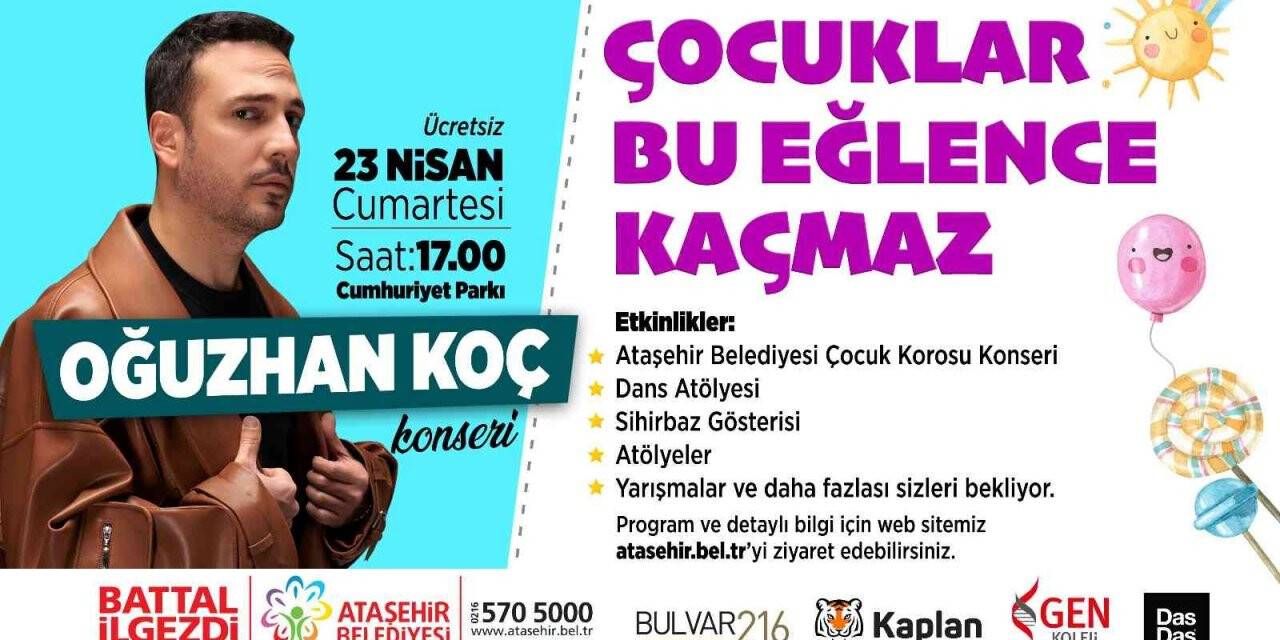 Ataşehir’de 23 Nisan coşkusu yaşanacak