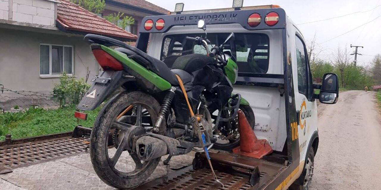 Çaldığı motosikleti kullanırken jandarmaya yakalandı