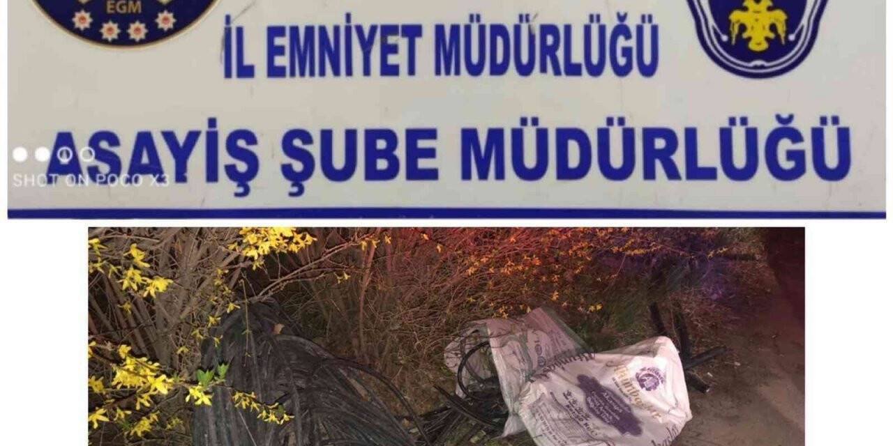 Kablo hırsızı yakalandı