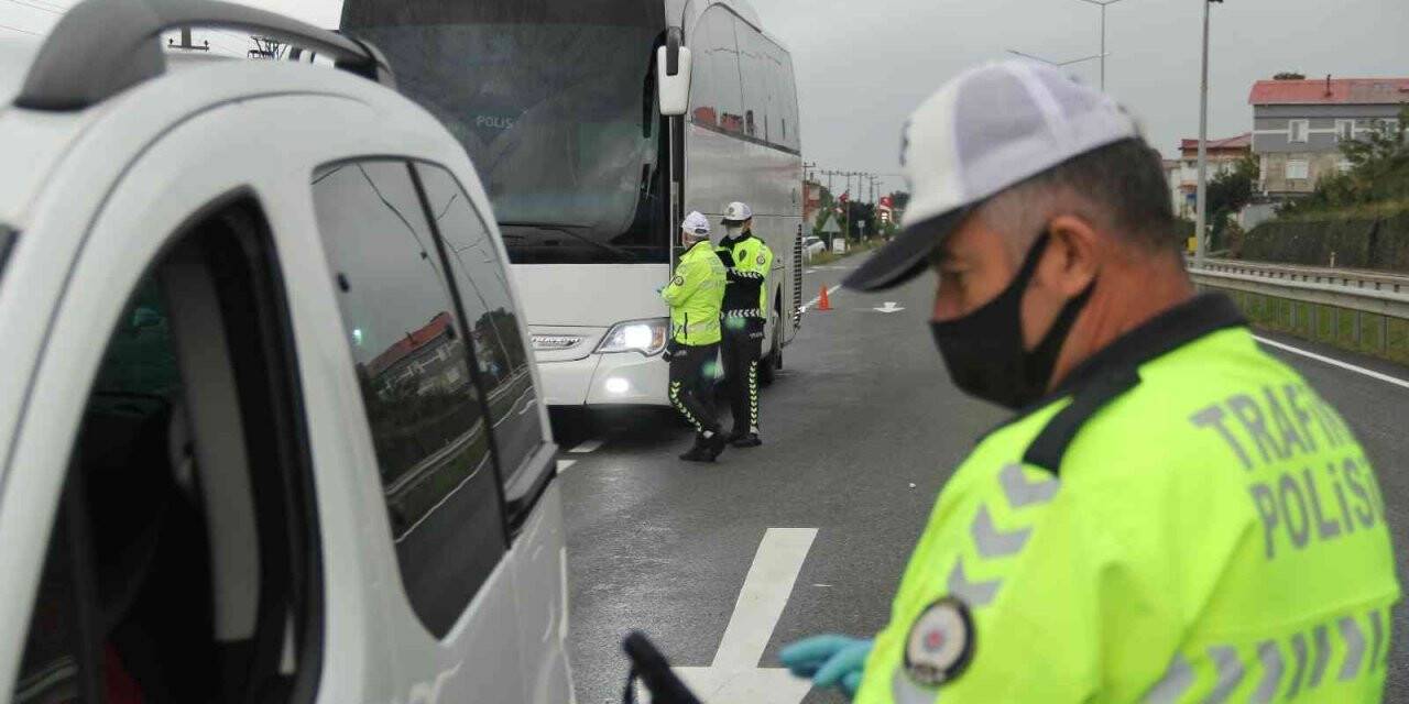 Ordu’da bir haftada 8 binden fazla araç denetlendi