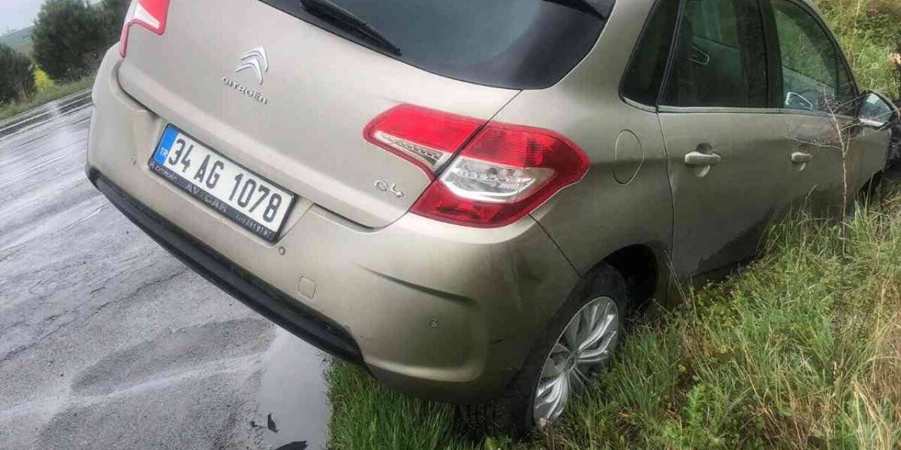 Kayganlaşan zemin kazayı getirdi