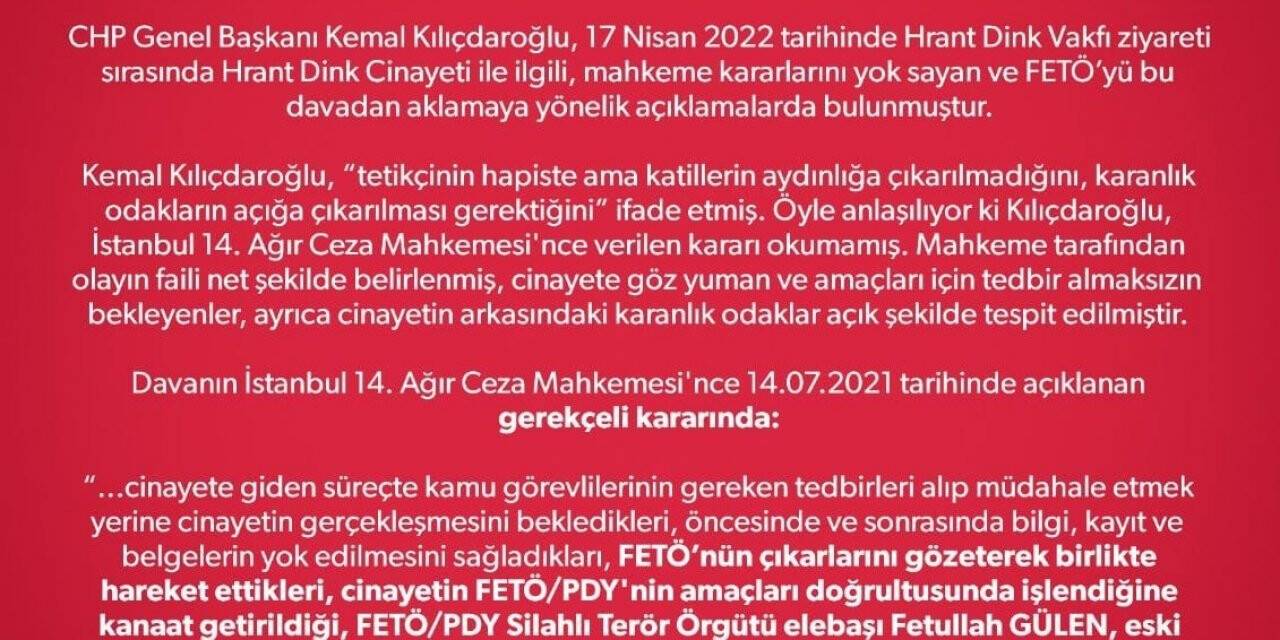 Bakan Soylu: “FETÖ’yü kurtarma görevini Kılıçdaroğlu’na kim vermiştir?”