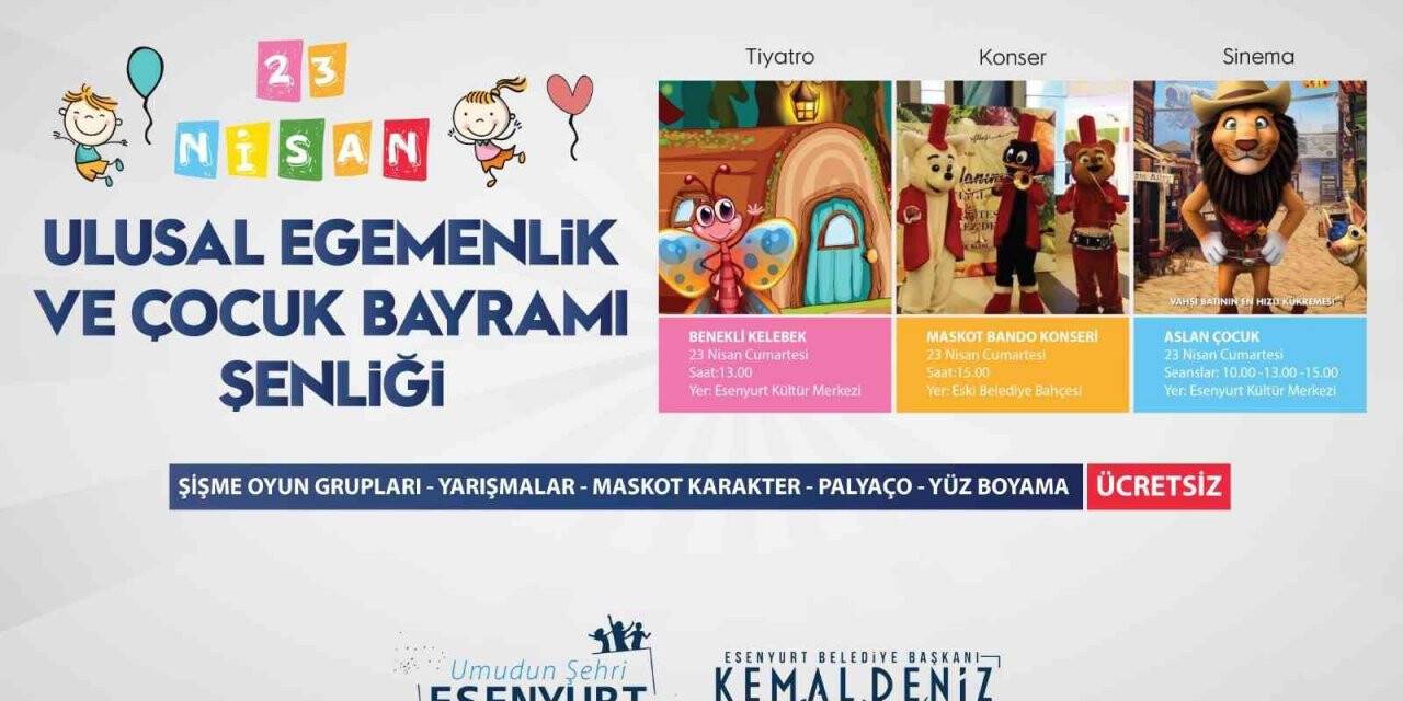 Esenyurt’ta 23 Nisan coşkusu “Çocuk Şenliği” ile yaşanacak