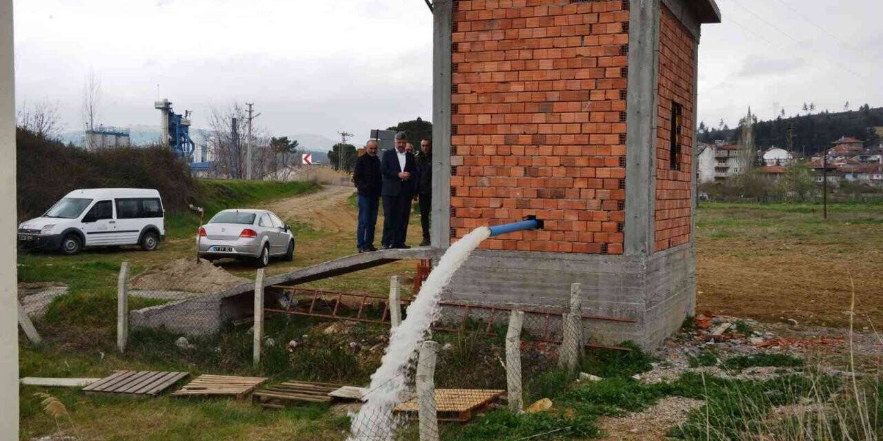 Gediz termal tatil köyün su kuyusu faaliyete geçti