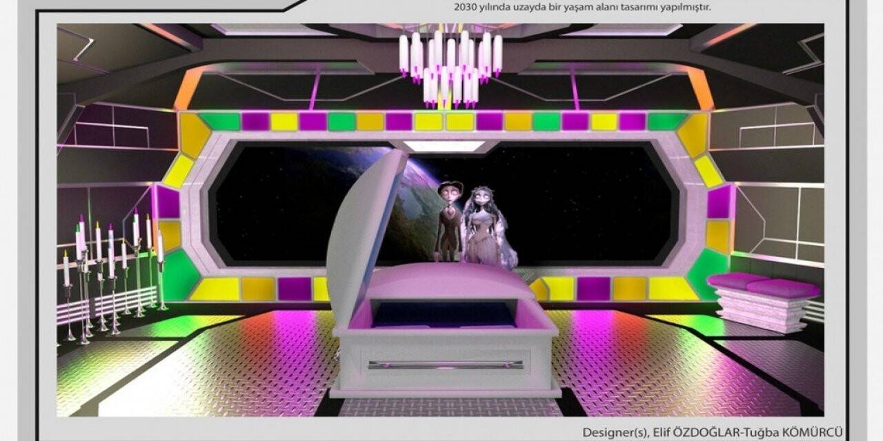 DPÜ Mimarlık Fakültesi öğrencilerinin eserleri kongrede sergilendi