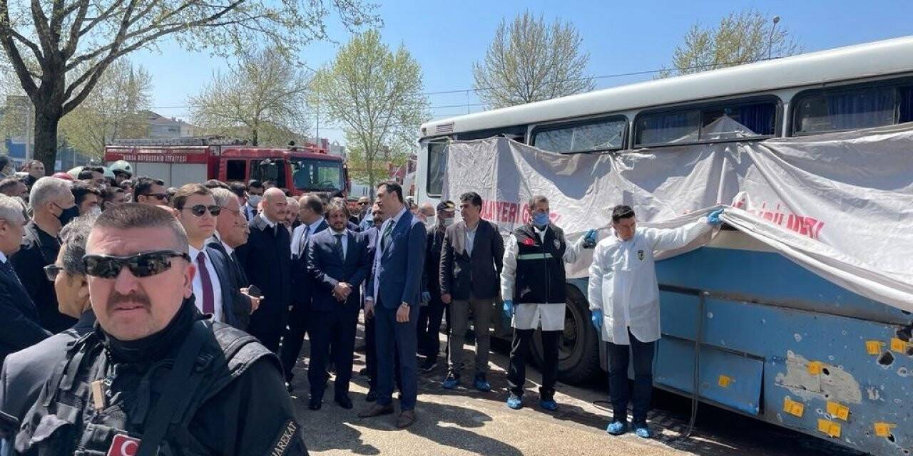 Adalet ve İçişleri Bakanları olay yerinde inceleme yaptı