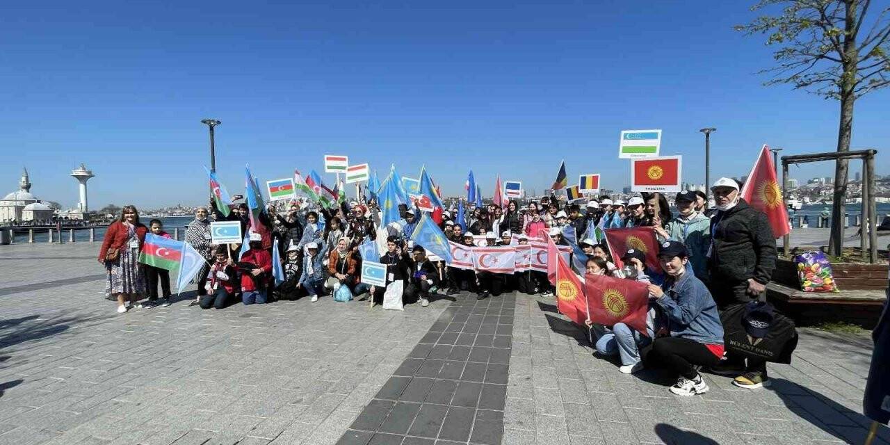 9 ülkeden gelen 100 çocuk, İstanbul Boğazı’nın keyfini çıkardı