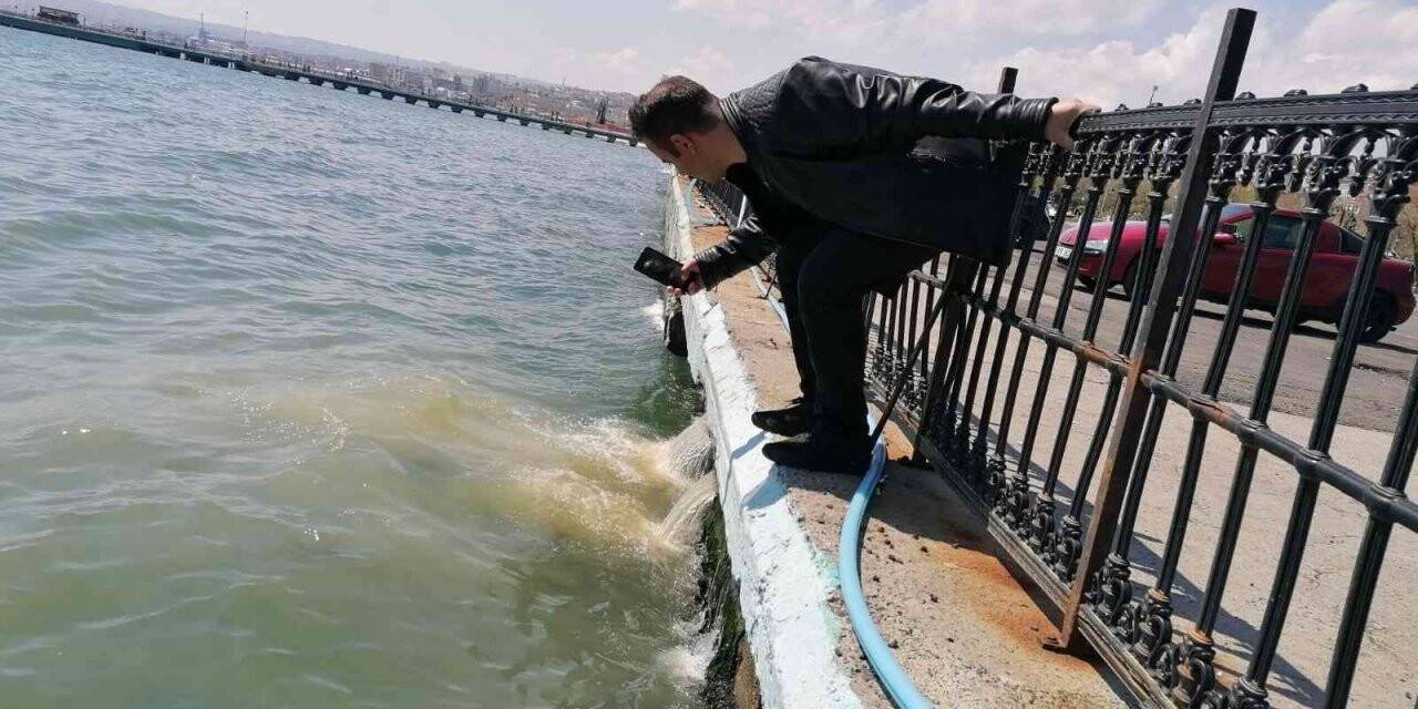 Yağmur suyu hattına kanalizasyon atıklarının karışması sebebiyle denize pislik akıyor