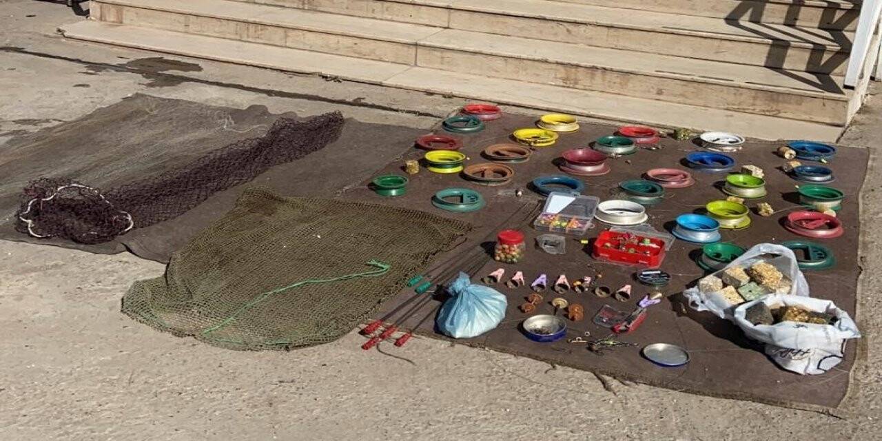 Şanlıurfa’da kaçak balık avlayan 4 kişiye 6 bin TL ceza