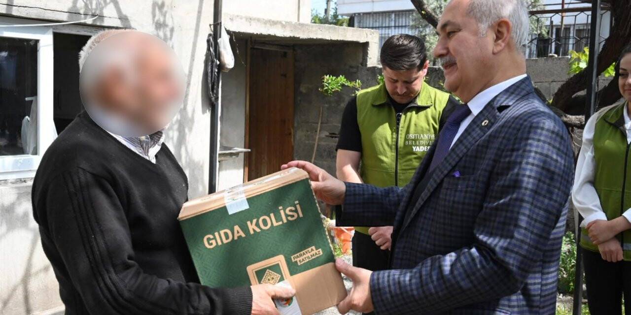 Osmaniye Belediyesinden ihtiyaç sahibi vatandaşlara gıda kolisi desteği