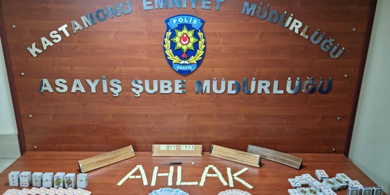Kastamonu’da kumar baskını: 10 kişiye para cezası kesildi