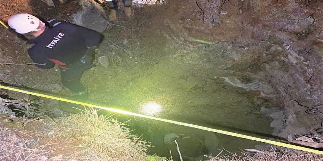 Simav’da çukura düşen köpeği itfaiye kurtardı