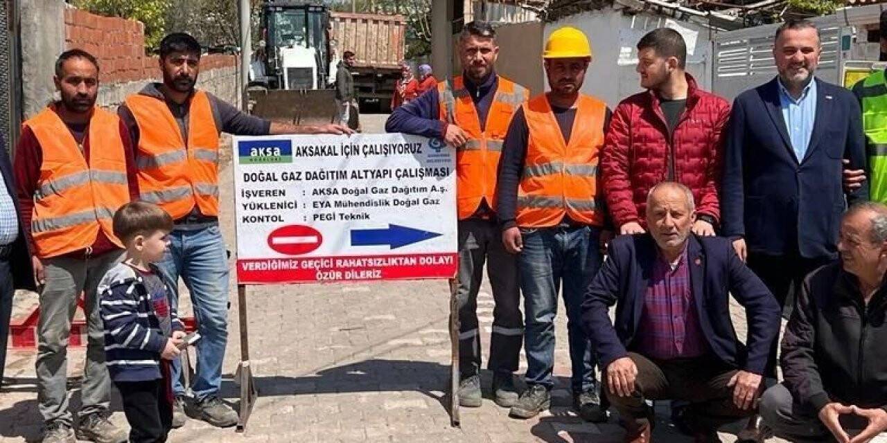 Aksakal Mahallesi doğalgazına kavuşuyor