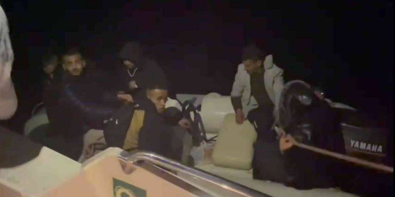 6 düzensiz göçmen kurtarıldı, 17’si yakalandı