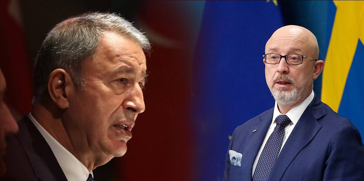 Milli Savunma Bakanı Akar, Ukraynalı mevkidaşı Reznikov ile görüştü