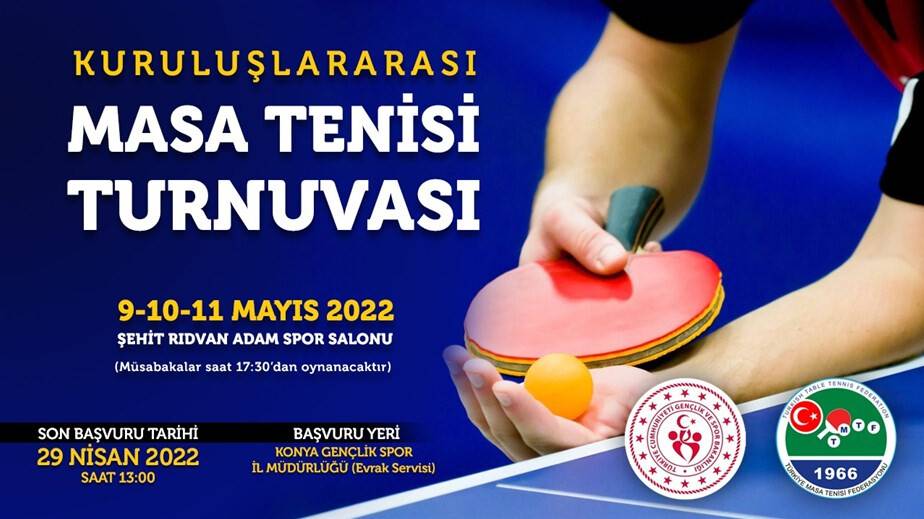 Kuruluşlar Arası Masa Tenisi Turnuvası düzenlenecek