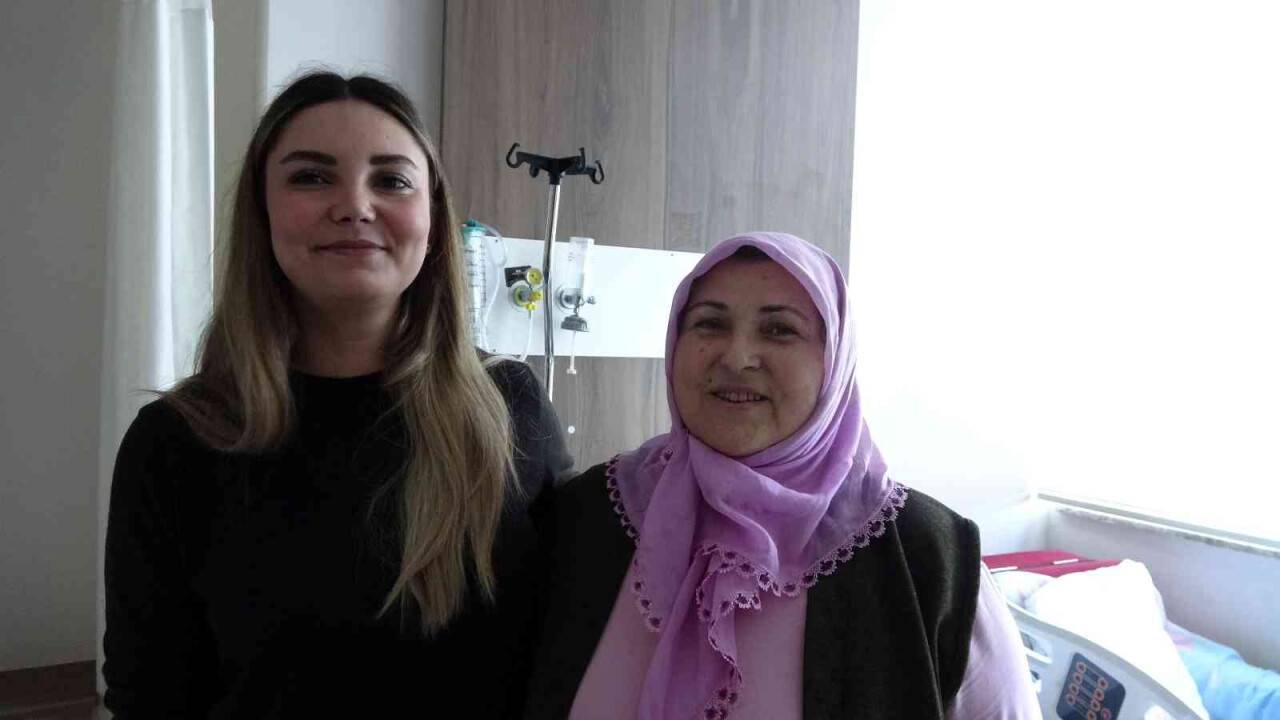 Böbrek ağrısı zannetti  karnından 15 santimlik miyom çıktı