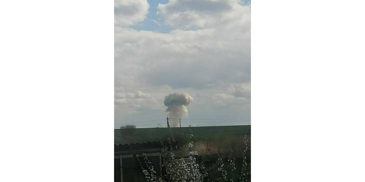 Belgorod’da Rus ordusuna ait askeri üste yangın