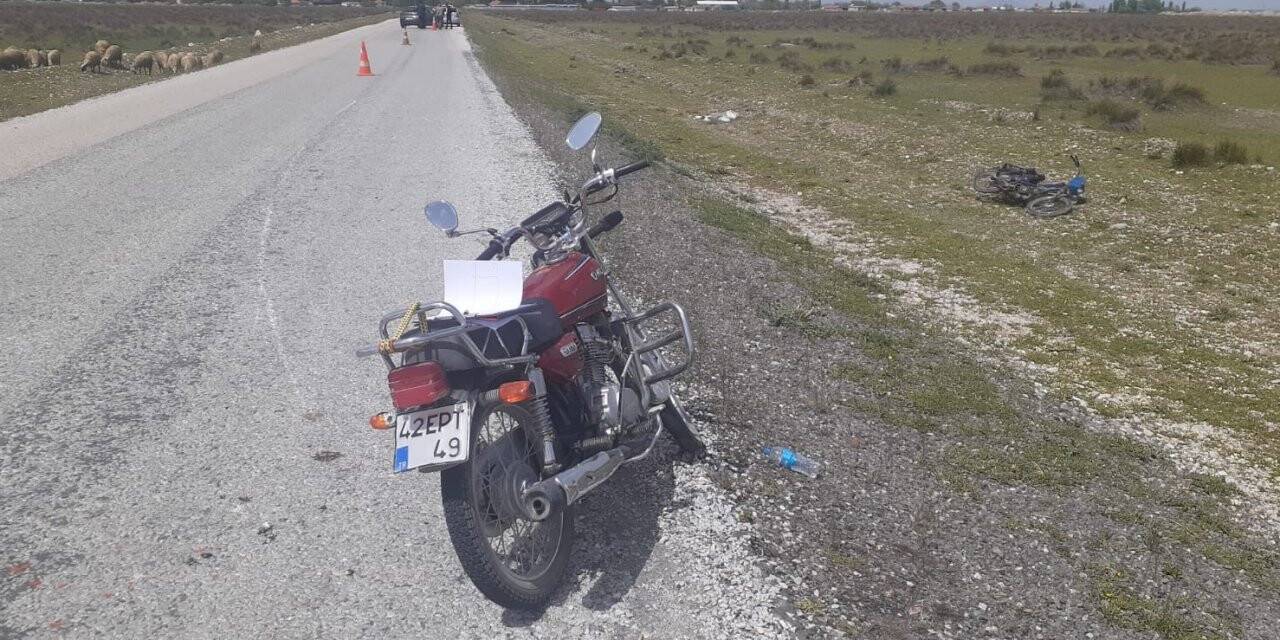 Konya’da motosikletler çarpıştı: 3 yaralı