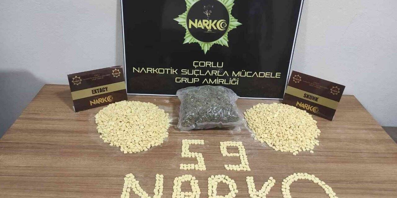 İstanbul’dan Çorlu’ya uyuşturucu getirirken yakalandı