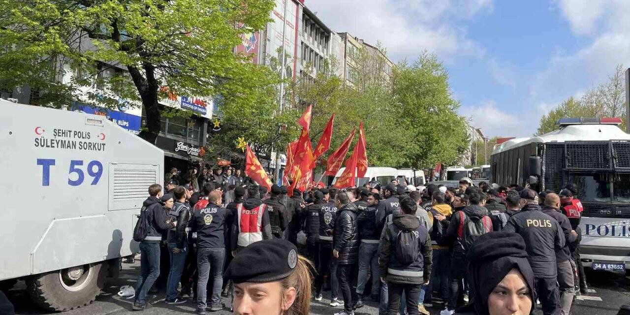 Beşiktaş’tan Taksim’e yürümek isteyen göstericilere müdahale