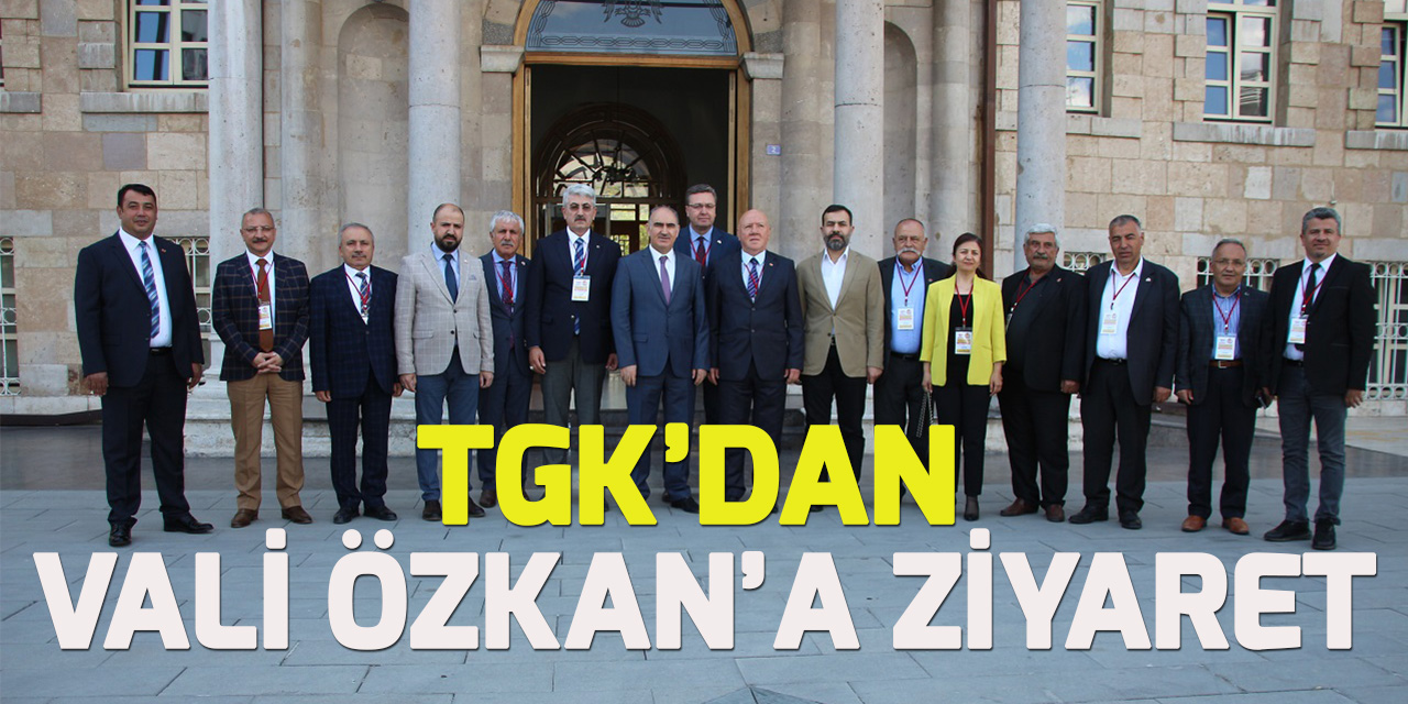 Türkiye Gazeteciler Konfederasyonu heyetinden Konya Valisi Özkan'a ziyaret