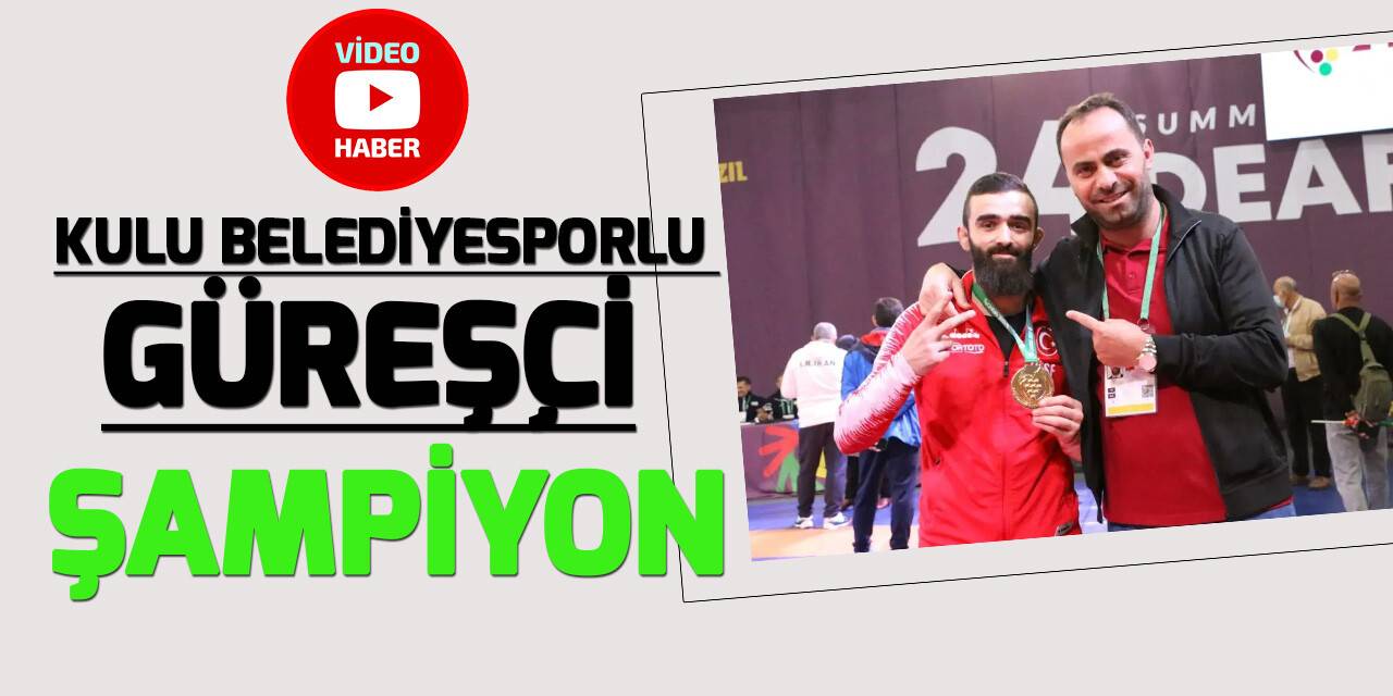 Kulu Belediyesporlu güreşçi Mehmet Ali Yiğit, yaz olimpiyatlarında şampiyon oldu