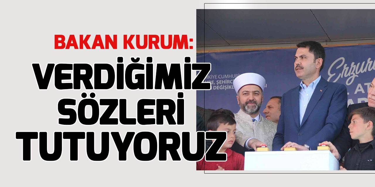 Bakan Murat Kurum temel attı, anahtar teslimi yaptı