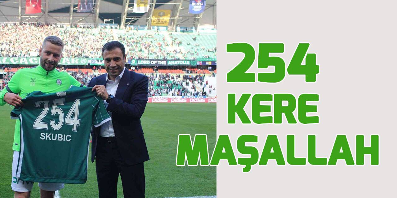 Skubic, Konyaspor formasıyla 254. maçına çıktı