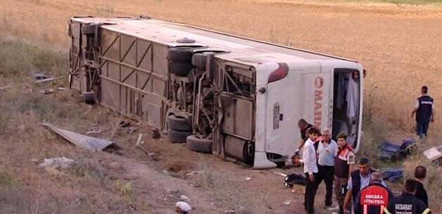 Ankara'da Otobüs Kazası: 10'u Ağır 45 Yaralı