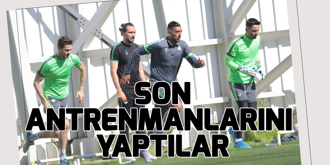 Konyaspor, Kayacık'ta sezonun son çalışmasını yaptı
