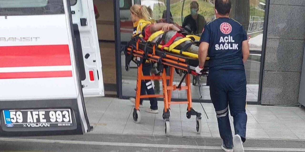 Üzerine 1 tonluk cisim düşen işçi yaralandı