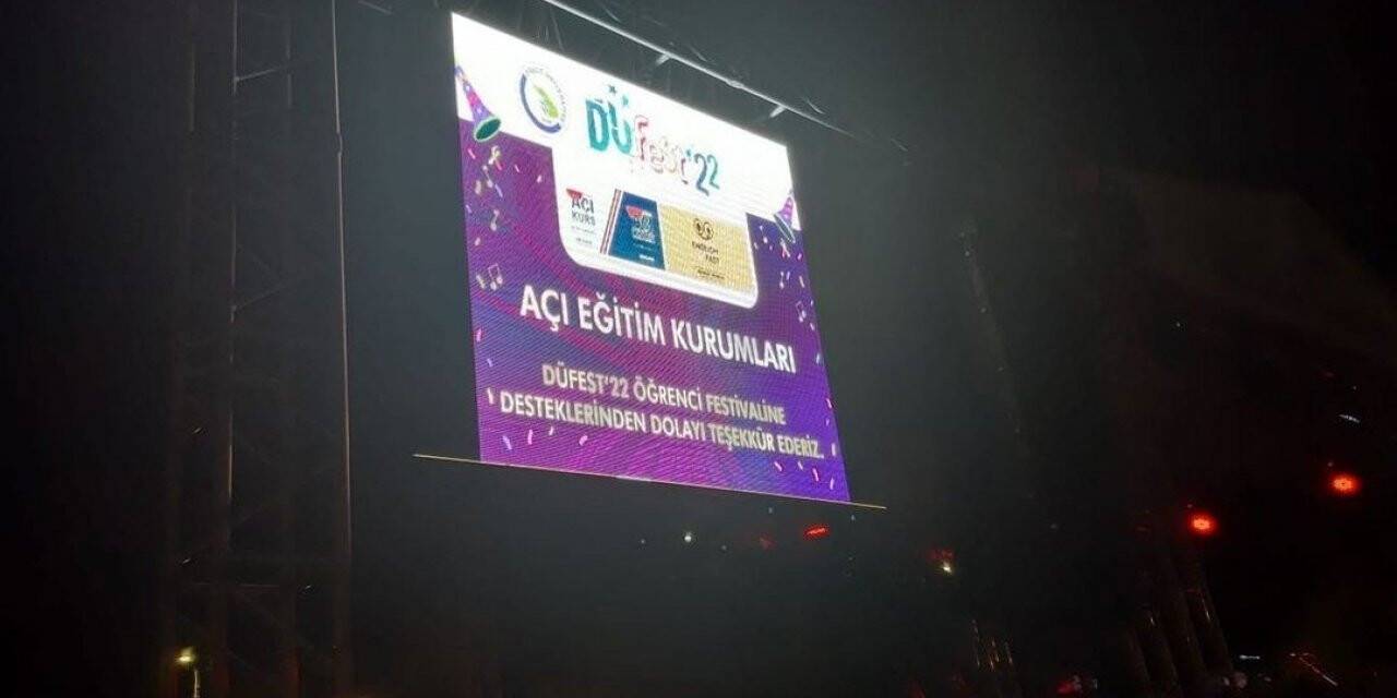 DÜFest 2022’de Açı Eğitim kurumundan destek